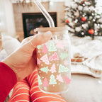 Holiday Funny Insulated Tumbler 17oz Tree Tops Glisten Children Don't Listen Coffee Cup BandsCo Straps