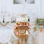 Holiday Funny Insulated Tumbler 17oz Tree Tops Glisten Children Don't Listen Coffee Cup BandsCo Straps