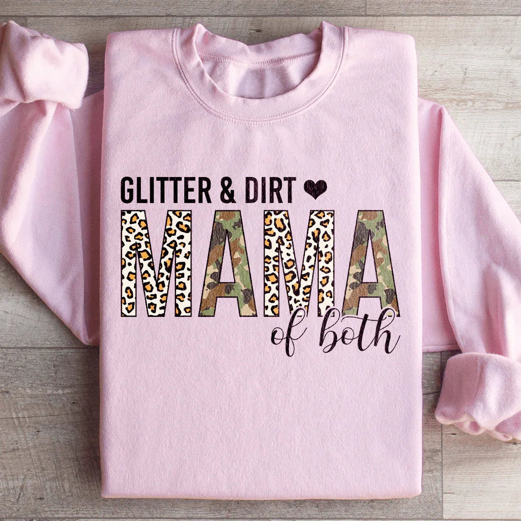 Glitter & Dirt Mama of Both Sweatshirt Peachy Sunday