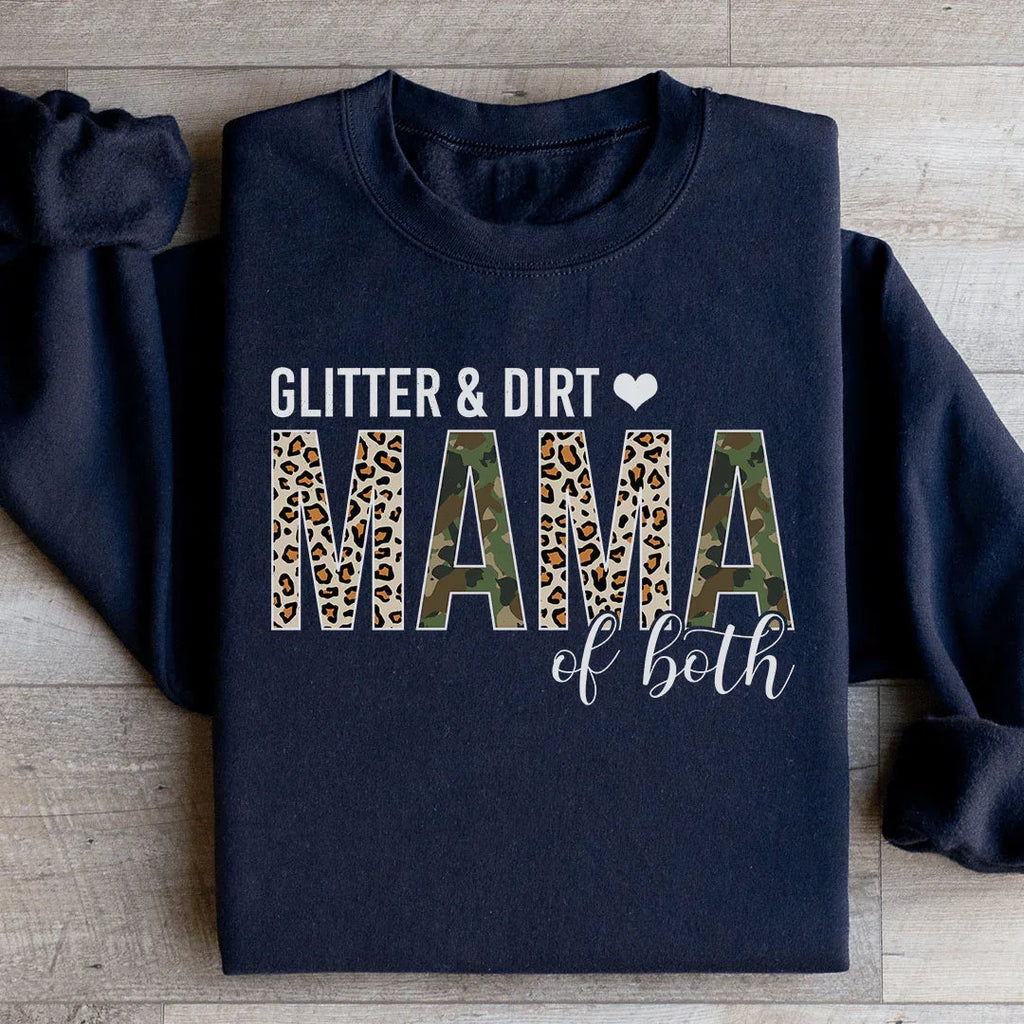 Glitter & Dirt Mama of Both Sweatshirt Peachy Sunday