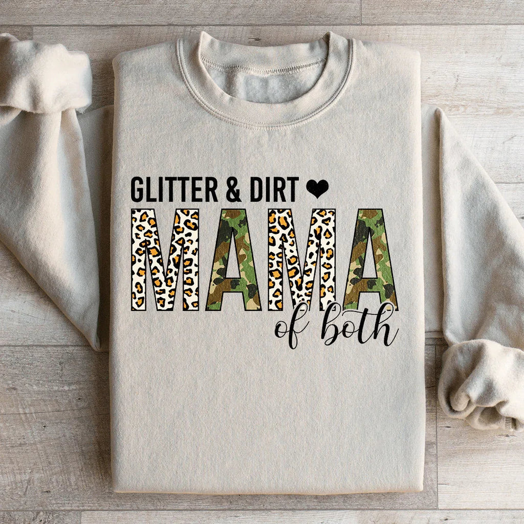 Glitter & Dirt Mama of Both Sweatshirt Peachy Sunday