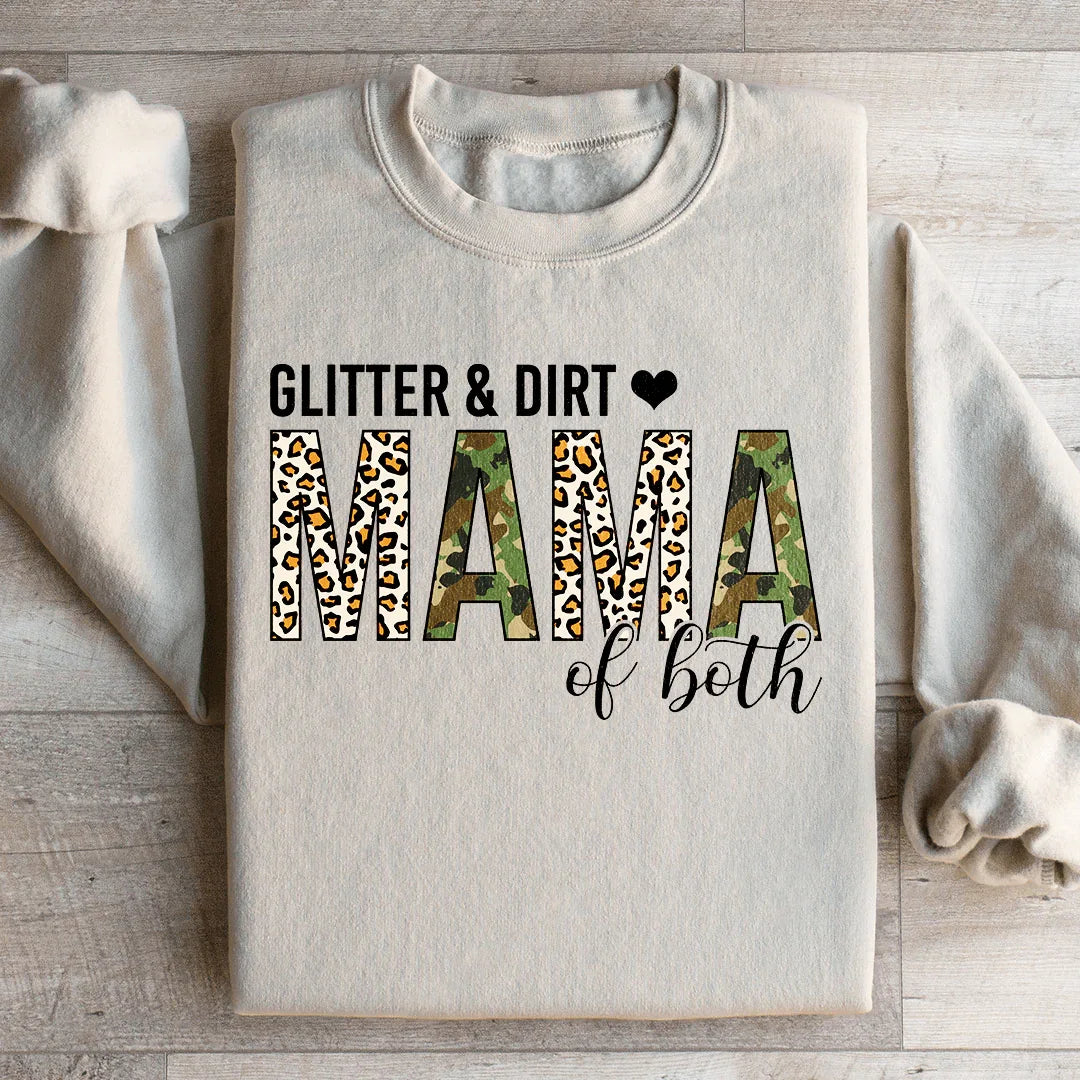 Glitter & Dirt Mama of Both Sweatshirt Peachy Sunday