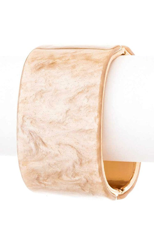 Glitter Hinged Bangle Leopard Print Wide Cuff Bracelet