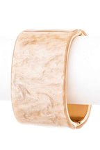 Glitter Hinged Bangle Leopard Print Wide Cuff Bracelet