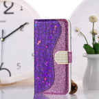 Glitter Leather Case For iPhone 11 12 13 14 Pro XR XS Max Alligator Flip Case Cover For iPhone SE Glitter Matching Texture Horizontal Flip Leather Case with Card Slots & Holder & Wallet Phone Accessories Stevvex