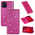Glitter Leather Magnetic Flip Case for IPhone 14 13 11 12 Mini Pro Max Wallet Card Holder Cover Flip Shockproof Leather Wallet Case With Stand Silicone Bumper Cover Stevvex