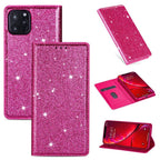 Glitter Leather Magnetic Flip Case for IPhone 14 13 11 12 Mini Pro Max Wallet Card Holder Cover Flip Shockproof Leather Wallet Case With Stand Silicone Bumper Cover Stevvex