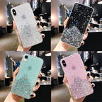 Glitter Luxury Soft Phone Case For iPhone 13 mini 12 Pro 11 ProMax For iPhone XR XS Max X 8 7 6s 6 Plus Back Cover Case Fashion Glitter Silicone Clear Shiny Sparkly Soft Flexible Shock-Absorbing Slim Protective Case Stevvex