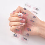 Glitter Series Shiny Manicure Decoration Designed Nail Art Stickers Nail Decoration Nail Wraps Shiny Tattoos Kids Nails Art Decoration Nail Strips Shiny French Tip Guides Stickers French Nail Stickers Form Fringe Guides Stevvex