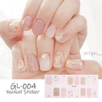 Glitter Series Shiny Manicure Decoration Designed Nail Art Stickers Nail Decoration Nail Wraps Shiny Tattoos Kids Nails Art Decoration Nail Strips Shiny French Tip Guides Stickers French Nail Stickers Form Fringe Guides Stevvex