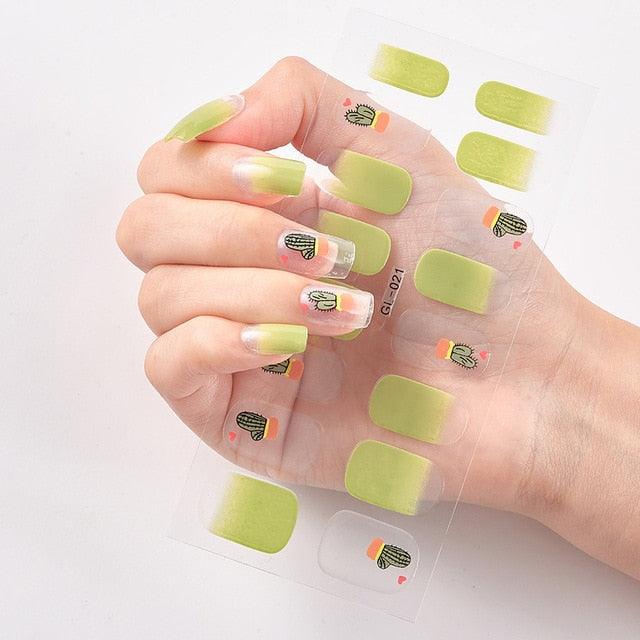 Glitter Series Shiny Manicure Decoration Designed Nail Art Stickers Nail Decoration Nail Wraps Shiny Tattoos Kids Nails Art Decoration Nail Strips Shiny French Tip Guides Stickers French Nail Stickers Form Fringe Guides Stevvex