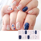 Glitter Series Shiny Manicure Decoration Designed Nail Art Stickers Nail Decoration Nail Wraps Shiny Tattoos Kids Nails Art Decoration Nail Strips Shiny French Tip Guides Stickers French Nail Stickers Form Fringe Guides Stevvex