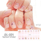 Glitter Series Shiny Manicure Decoration Designed Nail Art Stickers Nail Decoration Nail Wraps Shiny Tattoos Kids Nails Art Decoration Nail Strips Shiny French Tip Guides Stickers French Nail Stickers Form Fringe Guides Stevvex