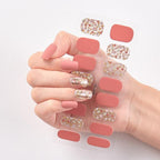 Glitter Series Shiny Manicure Decoration Designed Nail Art Stickers Nail Decoration Nail Wraps Shiny Tattoos Kids Nails Art Decoration Nail Strips Shiny French Tip Guides Stickers French Nail Stickers Form Fringe Guides Stevvex