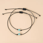 Glow In Dark Hand Bracelets With Luminous Bead Matching Friendship Bracelets Gift Luminous Acrylic Friendship Card Bracelet Set Couples Matching Bracelets Friendship Jewelry For Valentine's Day Mother's Day