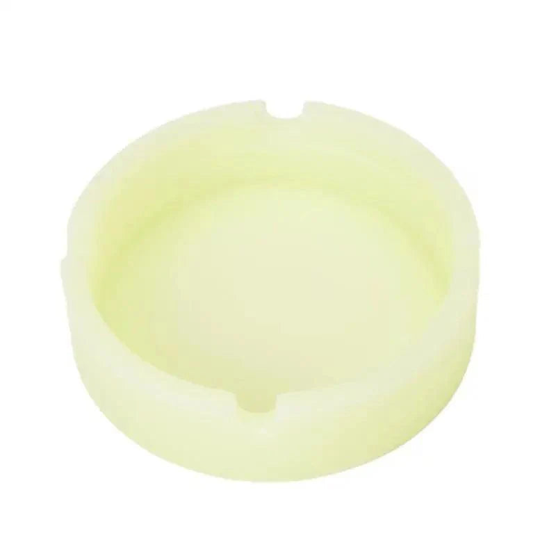 Glow In The Dark Ashtray For Smoking Cigarette Silicone Luminous Unique Design Rubber Soft Fluorescent Ashtrays Stevvex