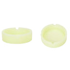 Glow In The Dark Ashtray For Smoking Cigarette Silicone Luminous Unique Design Rubber Soft Fluorescent Ashtrays Stevvex