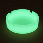 Glow In The Dark Ashtray For Smoking Cigarette Silicone Luminous Unique Design Rubber Soft Fluorescent Ashtrays Stevvex