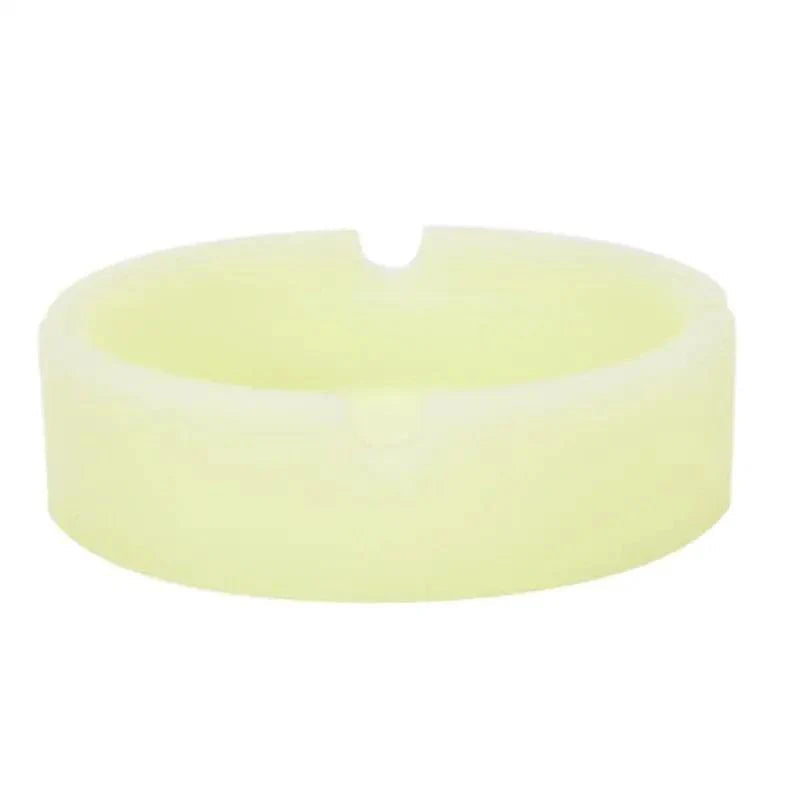Glow In The Dark Ashtray For Smoking Cigarette Silicone Luminous Unique Design Rubber Soft Fluorescent Ashtrays Stevvex