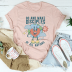 Go And Make Disciples Of All Nations Tee Peachy Sunday