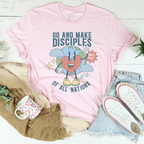 Go And Make Disciples Of All Nations Tee Peachy Sunday