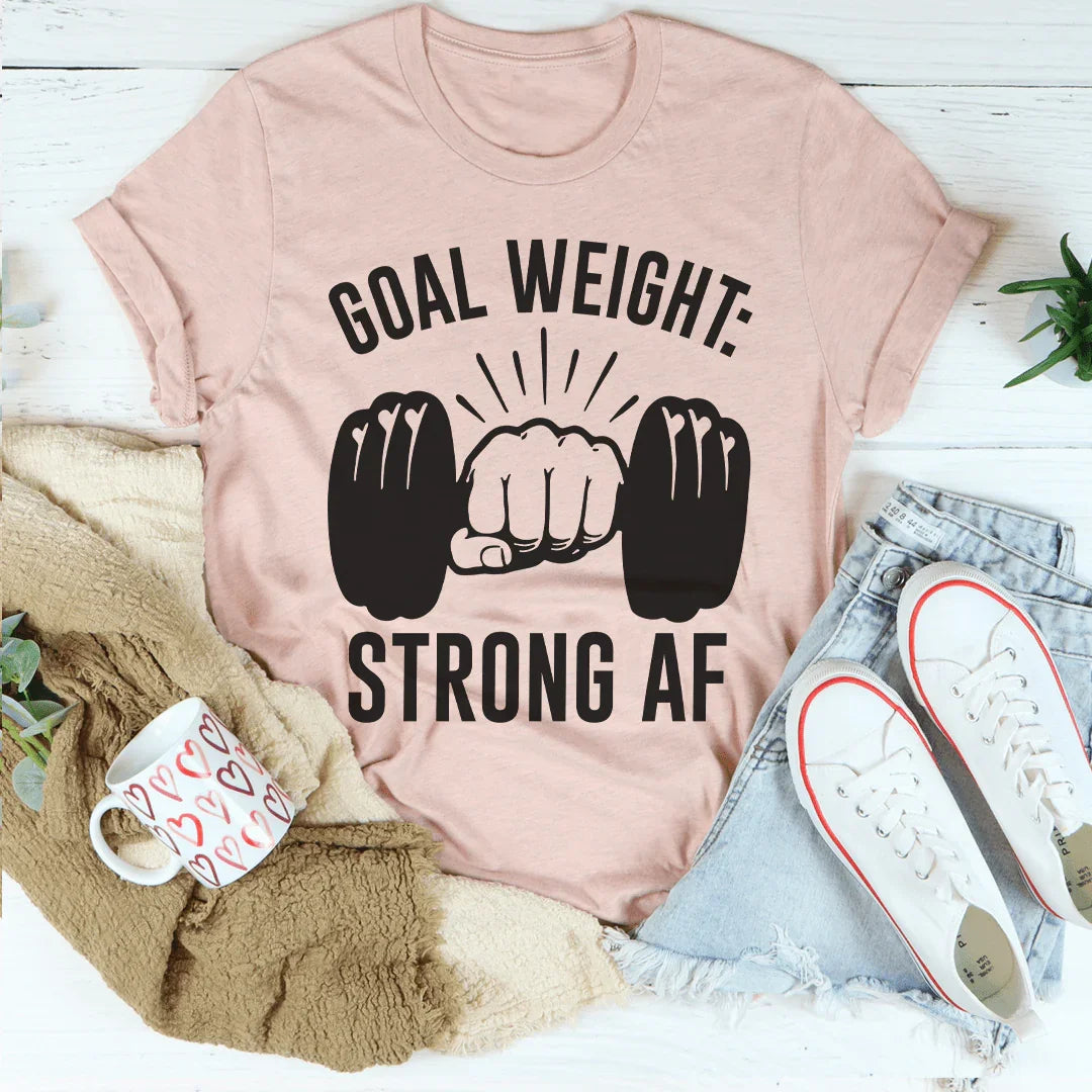 Goal Weight Tee Peachy Sunday