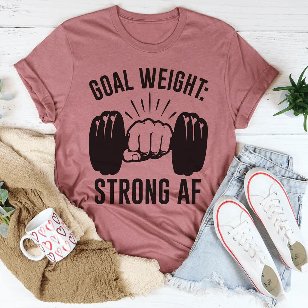 Goal Weight Tee Peachy Sunday
