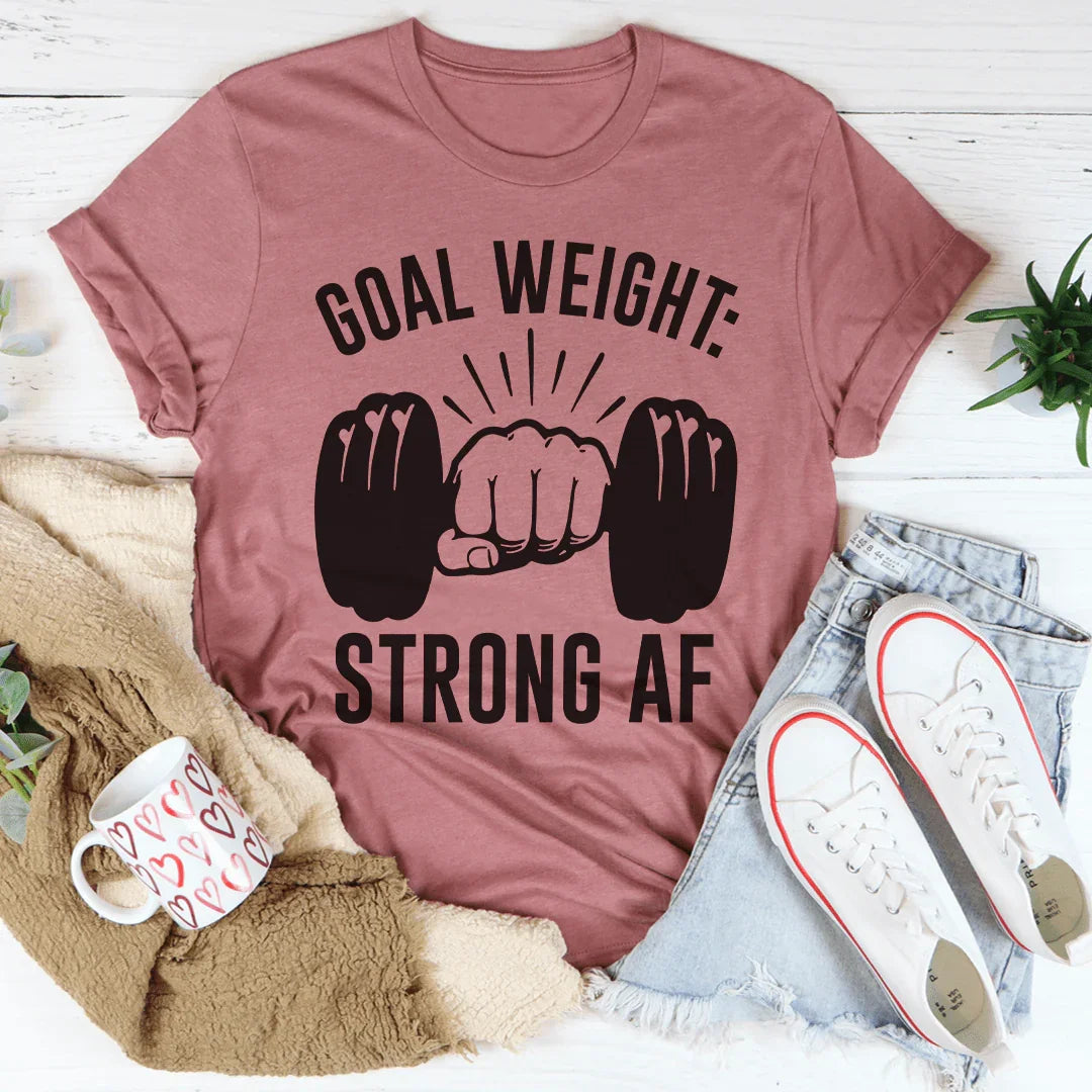 Goal Weight Tee Peachy Sunday
