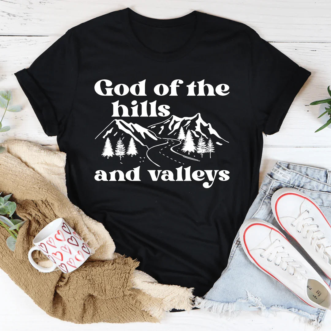 God Of The Hills And Valleys Tee Peachy Sunday