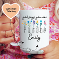 God Says You Are Custom Mug Peachy Sunday