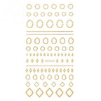Gold 3D Nail Sticker Curve Stripe Lines Nails Stickers Gradient Adhesive Striping Tape Nail Foil Nail Art Stickers Decals Silver Strip Line Nail Decal Self-Adhesive 3D Wave Decal Decoration Metallic Curve Design Decoration for Women Girls Stevvex