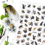 Gold 3D Nail Sticker Curve Stripe Lines Nails Stickers Gradient Adhesive Striping Tape Nail Foil Nail Art Stickers Decals Silver Strip Line Nail Decal Self-Adhesive 3D Wave Decal Decoration Metallic Curve Design Decoration for Women Girls Stevvex