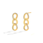 925 Sterling Silver D Drop Moissanite VVS1 Diamond Dangle Earrings - Luxury BandsCo Straps