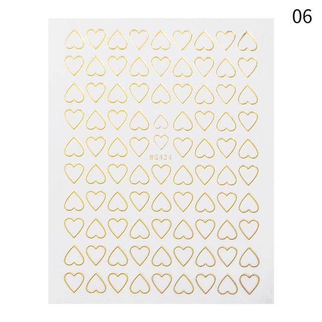Gold Christmas Snowflake 3D Nail Stickers Sparkly Iridescent Silver Xmas Tree Elk Deer Transfer Sliders Winter Nails Accessories Design Decor Tip Transfer Nail Decals Sticker For Pretty Girl Self-Adhesive Nail Decals Designer Nail Stickers Stevvex
