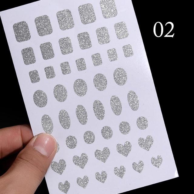 Gold Christmas Snowflake 3D Nail Stickers Sparkly Iridescent Silver Xmas Tree Elk Deer Transfer Sliders Winter Nails Accessories Design Decor Tip Transfer Nail Decals Sticker For Pretty Girl Self-Adhesive Nail Decals Designer Nail Stickers Stevvex