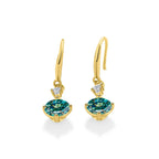 Moissanite Earrings 925 Sterling Silver White Gold Plated Hypoallergenic Studs BandsCo Straps