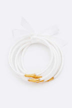 Gold Dust Stackable Bracelet Set For Women Adjustable