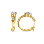 925 Sterling Silver Moissanite 1 Ct Oval Stud Earrings For Women GIA BandsCo Straps