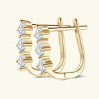 1.7ct Moissanite Necklace And Earrings Set 925 Sterling Silver Y Pendant D BandsCo Straps