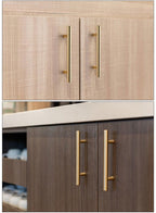 Gold Kitchen Door T Bar Straight Cupboard Handle Knobs Cabinet Pull Aluminum Alloy Handles Furniture Handle T Bar Handles for Kitchen Cabinets Door Brushed Brass Drawer Pulls Knobs Stainless Steel Furniture Hardware Stevvex
