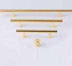 Gold Kitchen Door T Bar Straight Cupboard Handle Knobs Cabinet Pull Aluminum Alloy Handles Furniture Handle T Bar Handles for Kitchen Cabinets Door Brushed Brass Drawer Pulls Knobs Stainless Steel Furniture Hardware Stevvex
