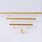 Gold Kitchen Door T Bar Straight Cupboard Handle Knobs Cabinet Pull Aluminum Alloy Handles Furniture Handle T Bar Handles for Kitchen Cabinets Door Brushed Brass Drawer Pulls Knobs Stainless Steel Furniture Hardware Stevvex