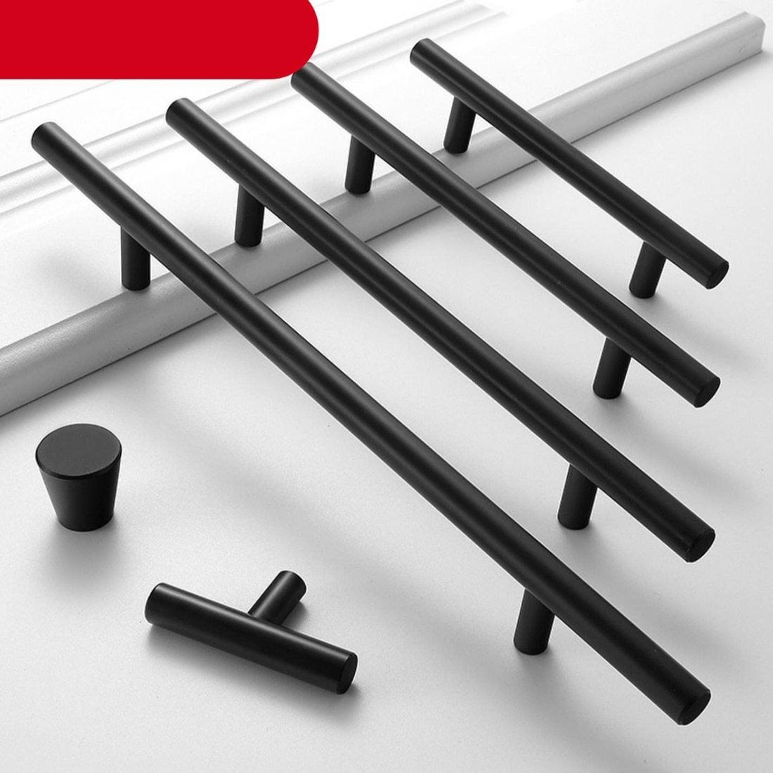 Gold Kitchen Door T Bar Straight Cupboard Handle Knobs Cabinet Pull Aluminum Alloy Handles Furniture Handle T Bar Handles for Kitchen Cabinets Door Brushed Brass Drawer Pulls Knobs Stainless Steel Furniture Hardware Stevvex