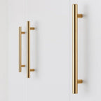 Gold Kitchen Door T Bar Straight Cupboard Handle Knobs Cabinet Pull Aluminum Alloy Handles Furniture Handle T Bar Handles for Kitchen Cabinets Door Brushed Brass Drawer Pulls Knobs Stainless Steel Furniture Hardware Stevvex