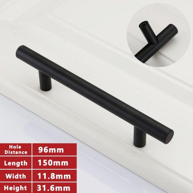 Gold Kitchen Door T Bar Straight Cupboard Handle Knobs Cabinet Pull Aluminum Alloy Handles Furniture Handle T Bar Handles for Kitchen Cabinets Door Brushed Brass Drawer Pulls Knobs Stainless Steel Furniture Hardware Stevvex