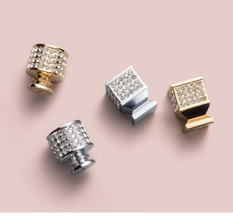 Gold Luxury Door Handles Zinc Alloy Cabinet Handle Drawer Knobs European Wardrobe Pulls Kitchen Furniture Handle Wardrobe Drawer Dresser Closet Furniture Door Handles Knobs Kitchen Office Home Hardware Stevvex