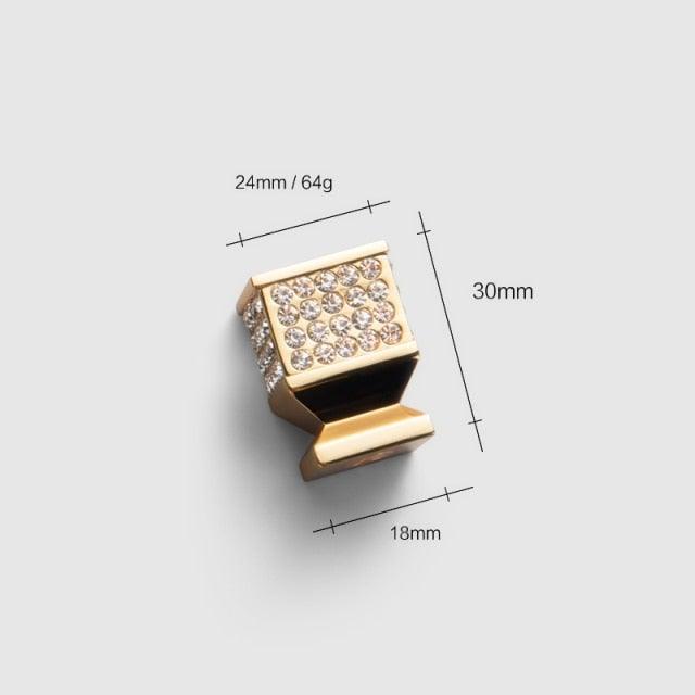 Gold Luxury Door Handles Zinc Alloy Cabinet Handle Drawer Knobs European Wardrobe Pulls Kitchen Furniture Handle Wardrobe Drawer Dresser Closet Furniture Door Handles Knobs Kitchen Office Home Hardware Stevvex