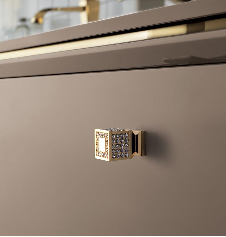 Gold Luxury Door Handles Zinc Alloy Cabinet Handle Drawer Knobs European Wardrobe Pulls Kitchen Furniture Handle Wardrobe Drawer Dresser Closet Furniture Door Handles Knobs Kitchen Office Home Hardware Stevvex