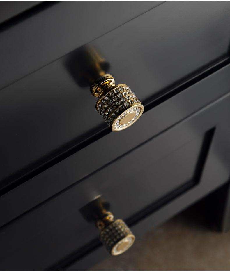 Gold Luxury Door Handles Zinc Alloy Cabinet Handle Drawer Knobs European Wardrobe Pulls Kitchen Furniture Handle Wardrobe Drawer Dresser Closet Furniture Door Handles Knobs Kitchen Office Home Hardware Stevvex