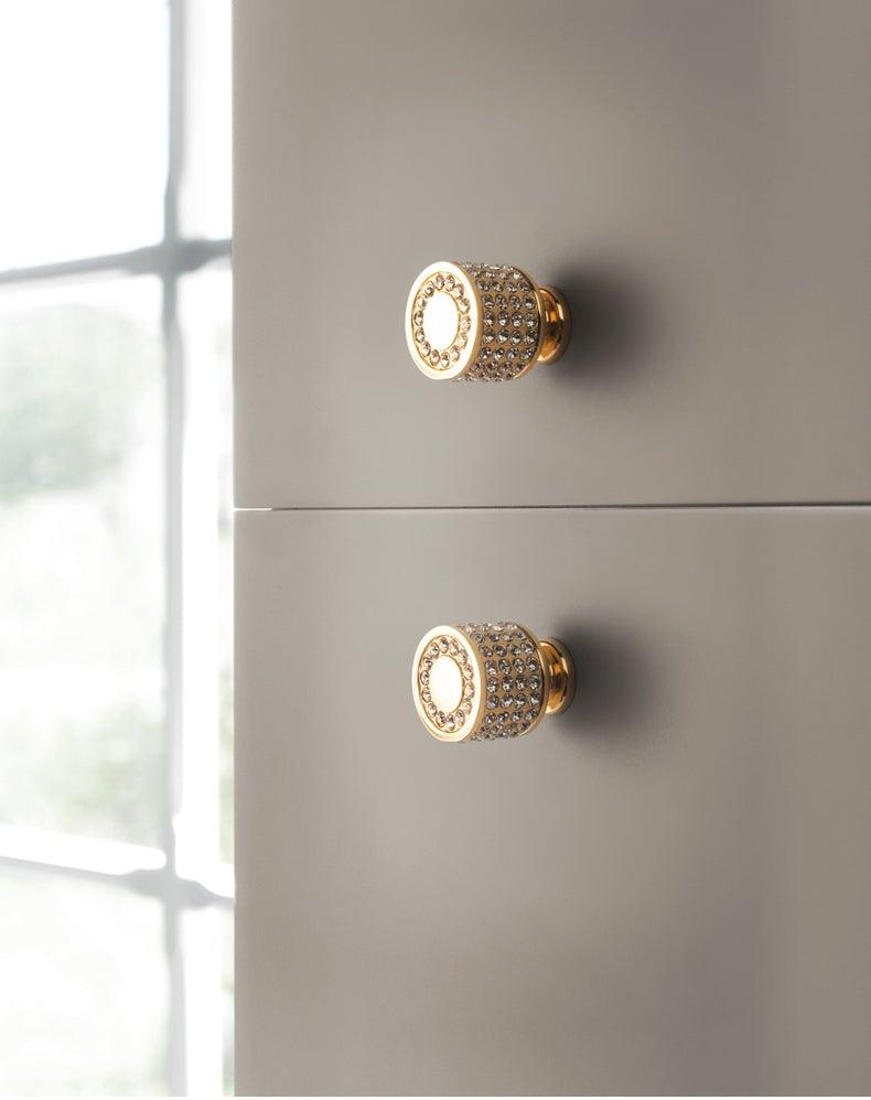 Gold Luxury Door Handles Zinc Alloy Cabinet Handle Drawer Knobs European Wardrobe Pulls Kitchen Furniture Handle Wardrobe Drawer Dresser Closet Furniture Door Handles Knobs Kitchen Office Home Hardware Stevvex